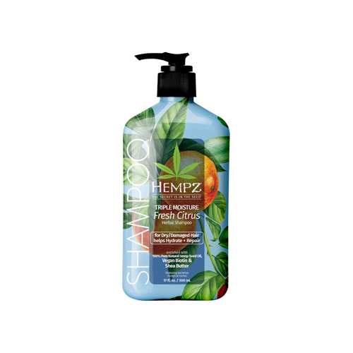 Травяной шампунь Triple Moisture Fresh Citrus -- 17 жидких унций Hempz