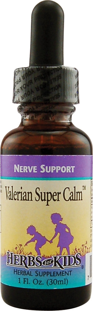 Valerian Super Calm™ -- 1 fl oz (Жидкие унции) Herbs for Kids