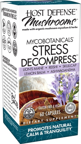 MycoBotanicals Stress Decompress -- 60 капсул Host Defense