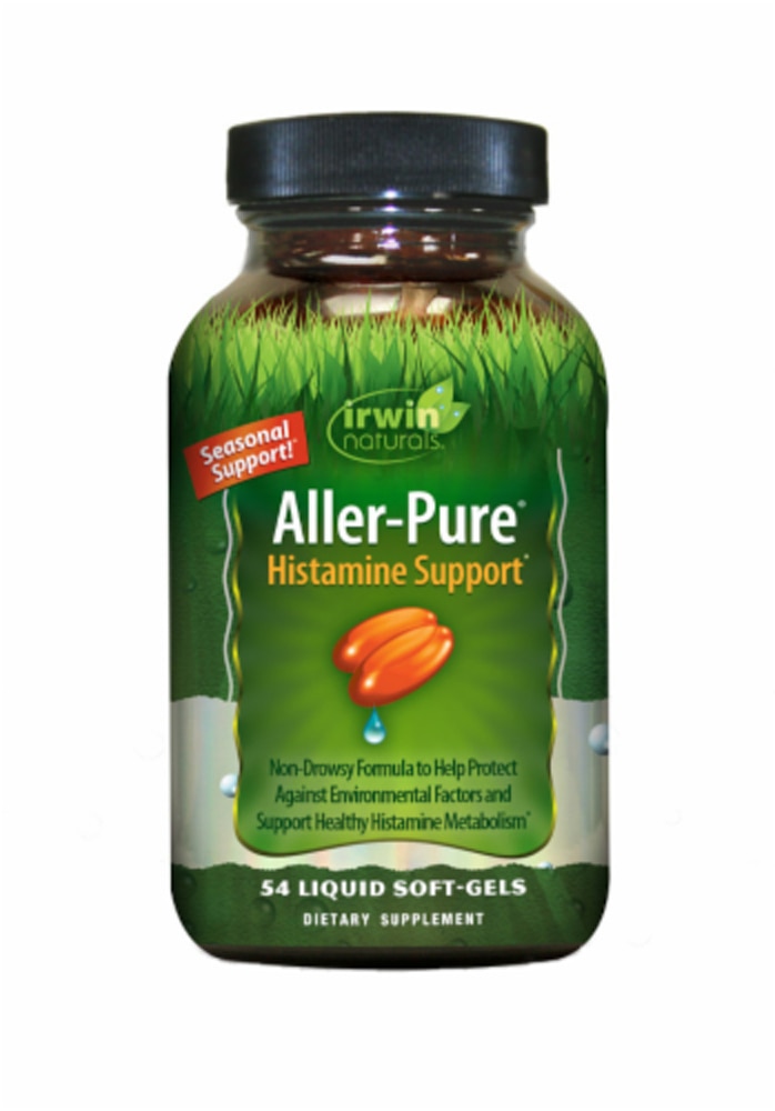 Aller-Pure Поддержка Гистамина - 54 Жидкие Капсулы - Irwin Naturals Irwin Naturals