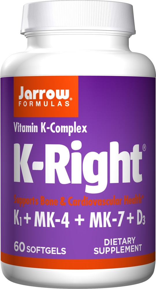K-Right для костей и суставов — 60 мягких капсул Jarrow Formulas