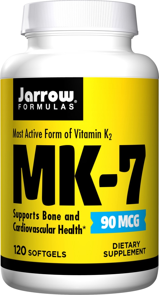 Витамин К2 как MK-7 - 90 мкг - 120 мягких капсул - Jarrow Formulas Jarrow Formulas