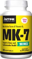 Витамин К2 MK-7 для костей и суставов - 90 мкг - 90 мягких капсул - Jarrow Formulas Jarrow Formulas