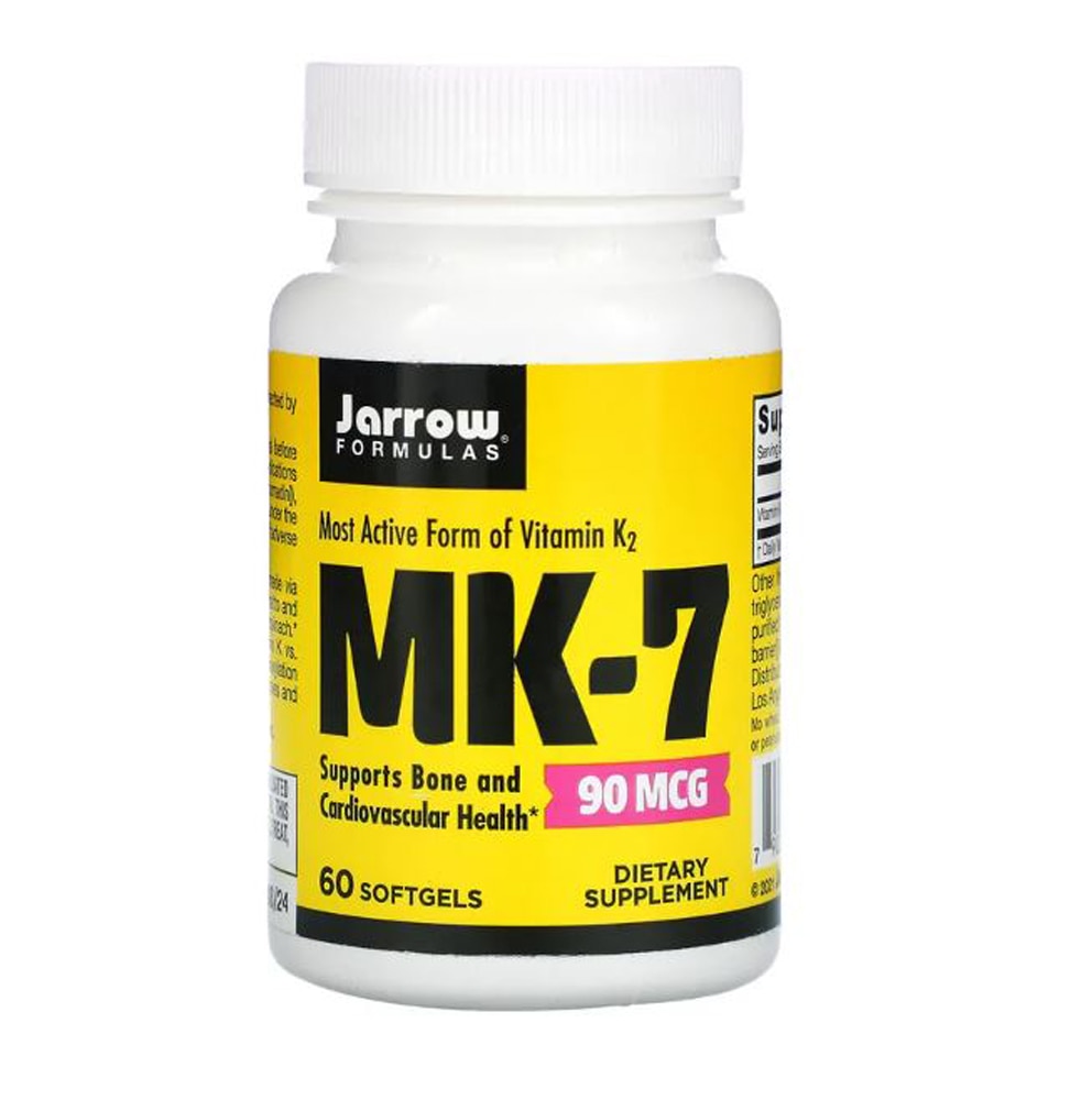 Витамин К2 МК-7 для костей и суставов - 90 мкг - 60 капсул - Jarrow Formulas Jarrow Formulas