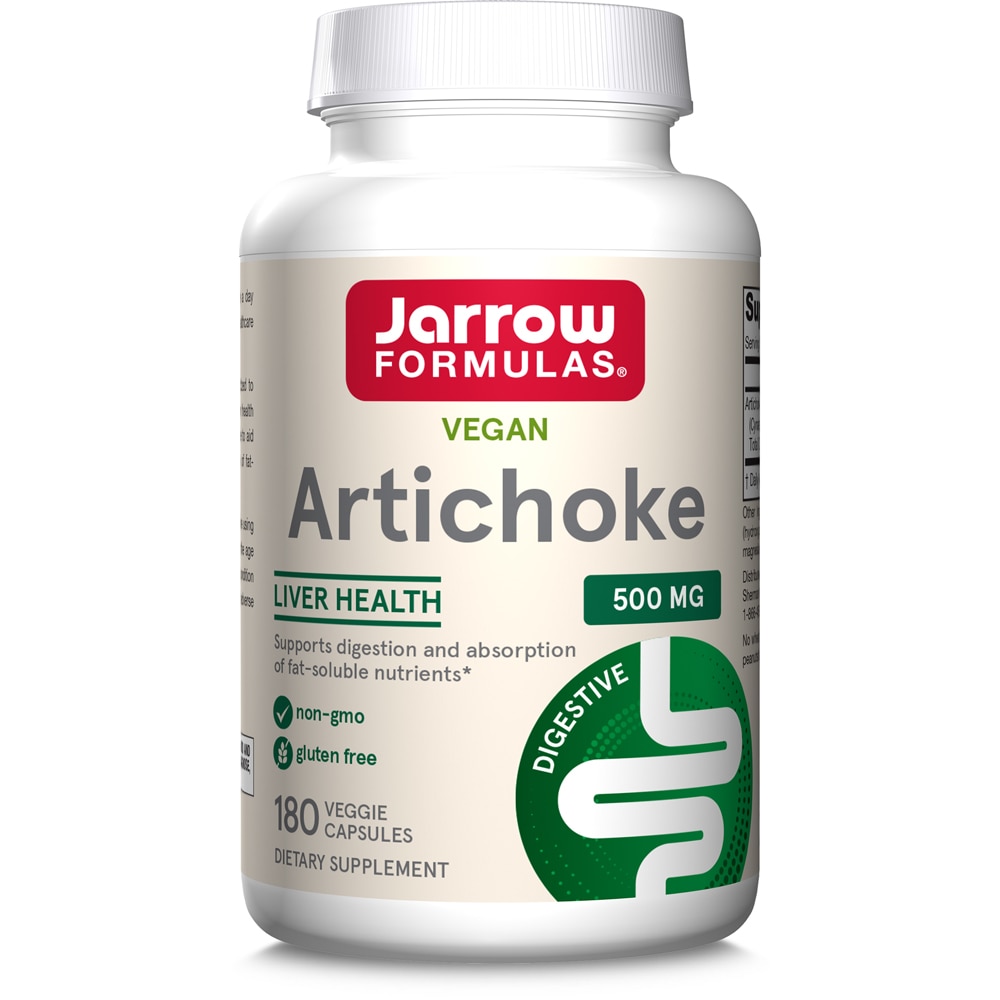Артишок для пищеварения - 500 мг - 180 растительных капсул - Jarrow Formulas Jarrow Formulas