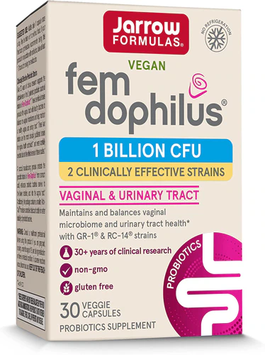 Fem-Dophilus - 1 миллиард КОЕ - 30 веганских капсул с пробиотиками Jarrow Formulas