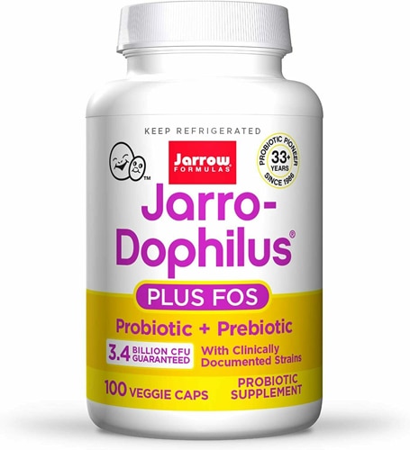 Пищеварительный Jarro-Dophilus + FOS — 100 капсул Jarrow Formulas