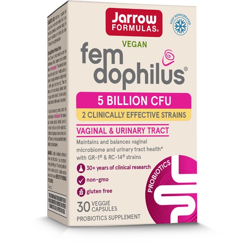 Digestive Fem-Dophilus - 5 миллиардов КОЕ - 30 капсул - Jarrow Formulas Jarrow Formulas