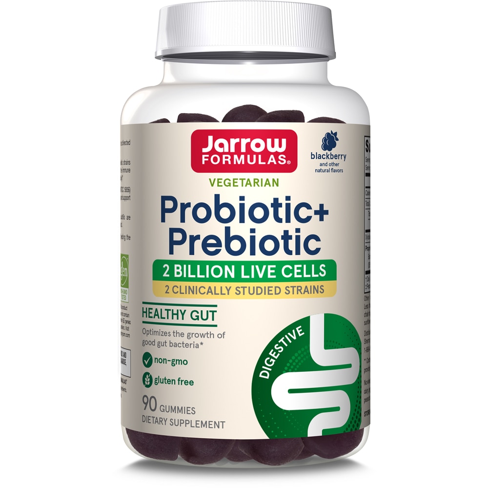 Пробиотик+Пребиотик для пищеварения, Черника - 90 жевательных мармеладок - Jarrow Formulas Jarrow Formulas