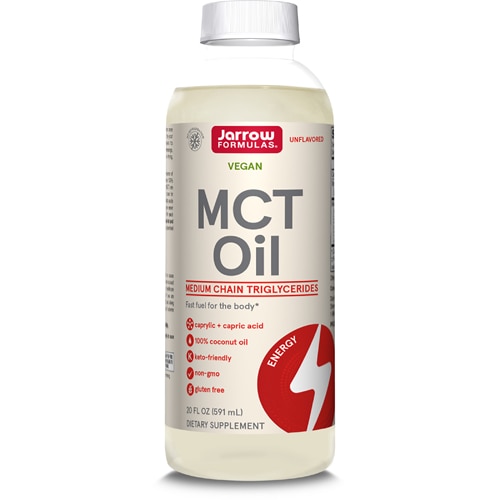 MCT масло - 590 мл, чистое кокосовое масло, быстрое топливо для энергии Jarrow Formulas