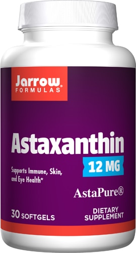 Иммунная поддержка Астаксантин — 12 мг — 30 мягких капсул Jarrow Formulas