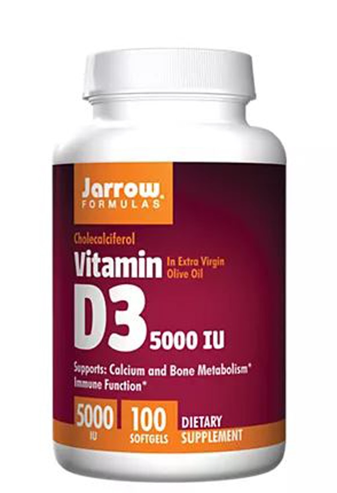Витамин D3 для поддержки иммунитета - 5000МЕ - 100 мягких капсул - Jarrow Formulas Jarrow Formulas