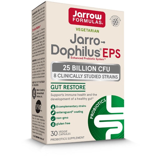Пробиотик Jarro Dophilus EPS повышенной эффективности — 25–30 растительных капсул Jarrow Formulas