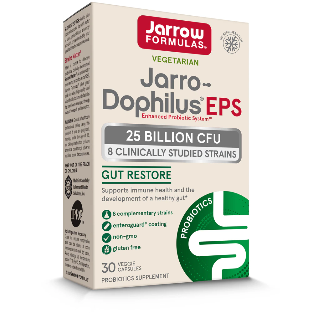 Jarro Dophilus EPS - Higher Potency -- 25 billion CFU - 30 Veggie Capsules (Капсулы на растительной основе) Jarrow Formulas