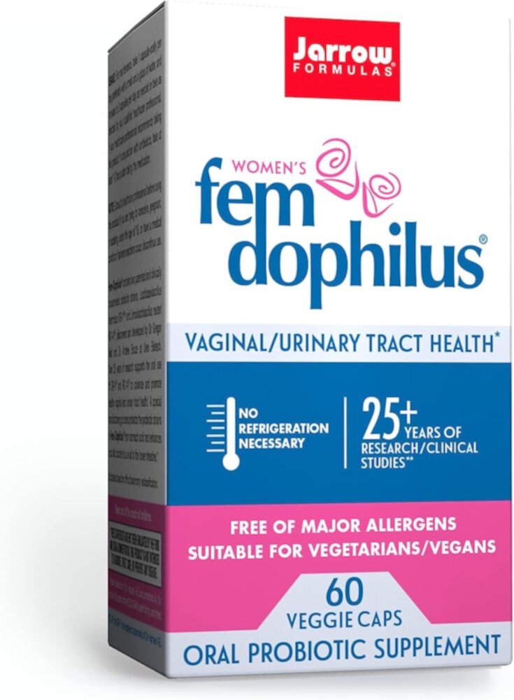 Probiotic Fem-Dephilus - 1 миллиард КОЕ - 60 вегетарианских капсул - Jarrow Formulas Jarrow Formulas