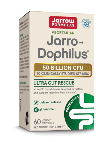 Jarro-Dophilus Ultra Gut Rescue - 50 миллиардов КОЕ - 60 вегетарианских капсул Jarrow Formulas