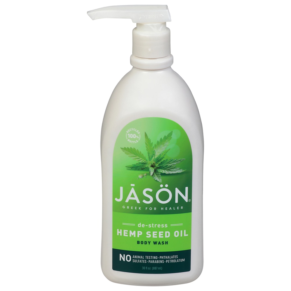 Масло семян конопли для снятия стресса с мылом для тела -- 30 жидких унций JASON
