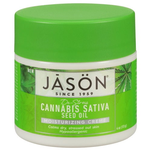 Увлажняющий крем De-Stress Cannabis Sativa Seed Oil, 4 унции JASON