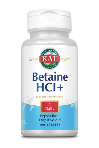 Kal Betaine HCl — 250 мг — 100 таблеток KAL