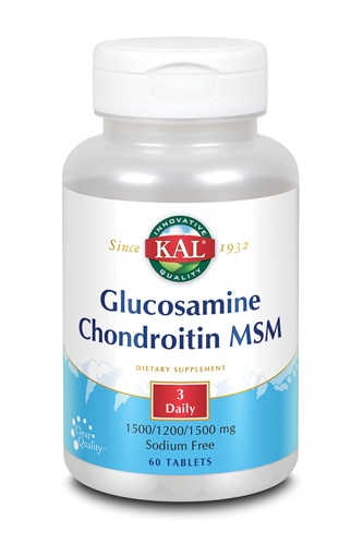 Kal Глюкозамин, хондроитин и МСМ - 60 таблеток KAL