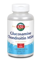 Kal Глюкозамин, хондроитин и МСМ - 90 таблеток KAL