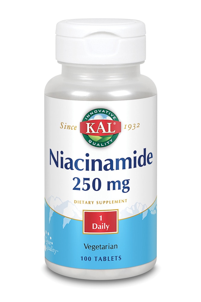 Kal Niacinamide 250 -- 100 Tablets (Таблетки) KAL