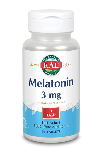 Kal Мелатонин -- 3 мг -- 60 таблеток KAL