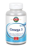 Omega-3 - 180 мг EPA и 120 мг DHA - 120 капсул - KAL KAL