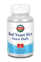 Kal Красный дрожжевой рис один раз в день — 1200 мг — 60 таблеток KAL