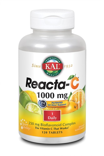 Kal Reacta-C® с биофлавоноидами — 1000 мг — 120 таблеток KAL