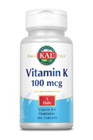 Kal Витамин К -- 100 мкг -- 100 вегетарианских таблеток KAL