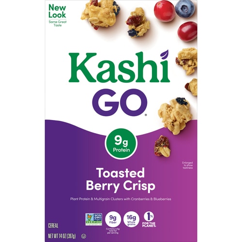 Go Breakfast Cereal Toasted Berry Crumble — 14 унций Kashi