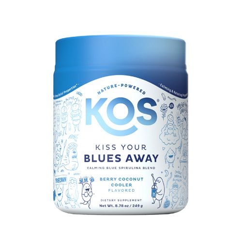 Kiss Your Blues Away - Blue Spirulina Calming Powder Blend -- 8.78 oz KOS