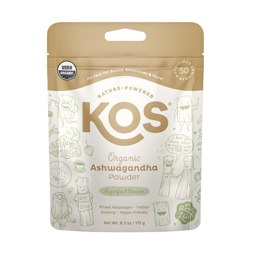 Organic Ashwagandha Powder -- 6.2 oz KOS