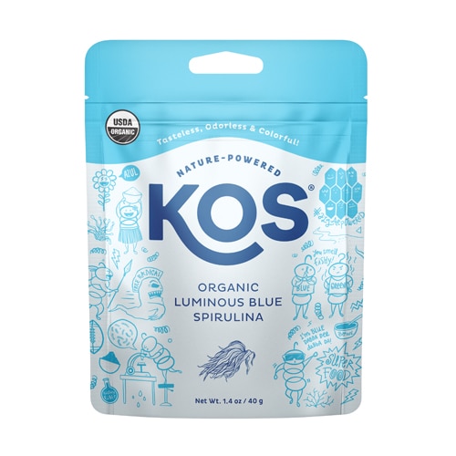 Organic Luminous Blue Spirulina Powder -- 1.4 oz KOS
