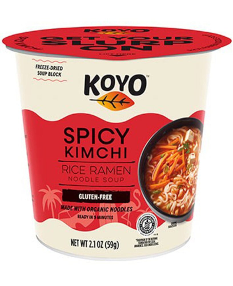 Рисовый суп рамэн с лапшой и острым кимчи — 6 чашек Koyo