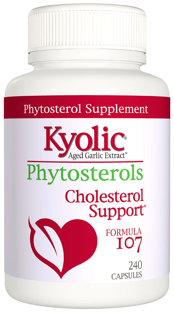 Aged Garlic Extract™ Phytosterols Formula 107 -- 240 Capsules (Капсулы) Kyolic