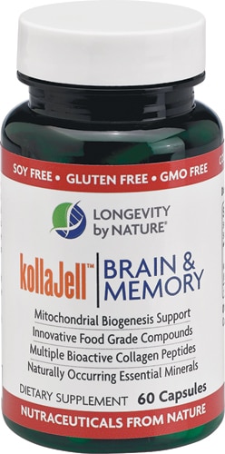 By Nature KollaJell Brain & Memory -- 60 Capsules (Капсулы) Longevity