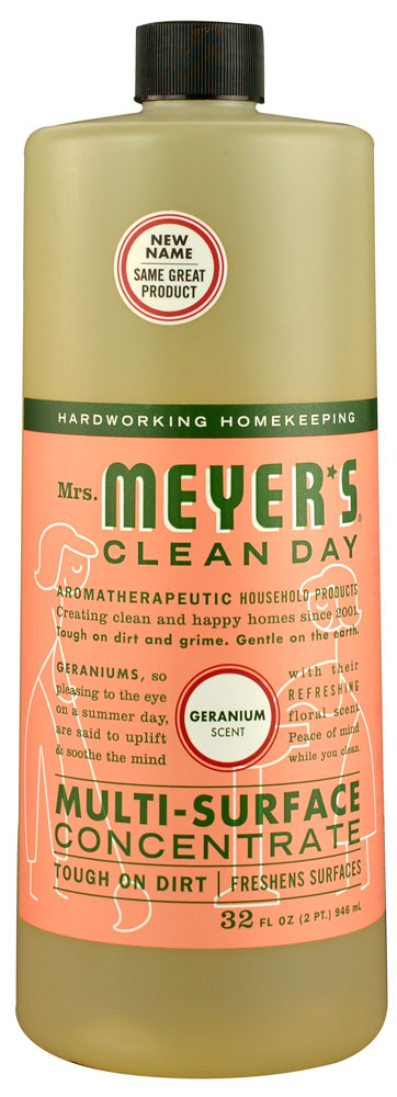 Clean Day Multi-Surface Concentrate Ежедневное чистящее средство с геранью -- 32 жидких унции Mrs. Meyer's