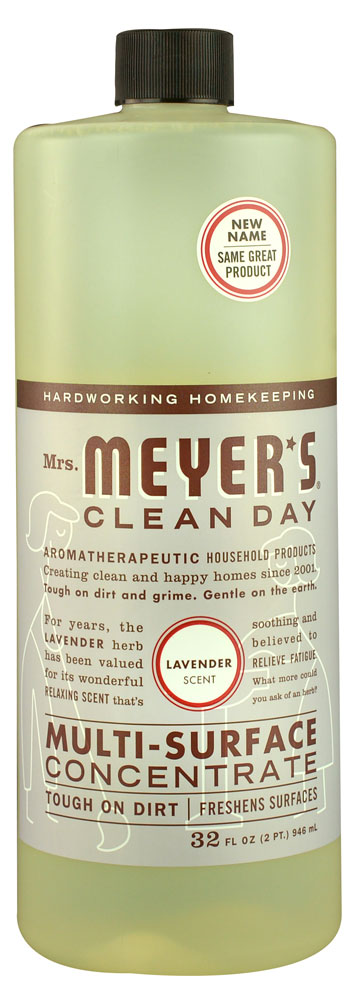 Clean Day Многофункциональное концентрированное чистящее средство для повседневных поверхностей с лавандой -- 32 жидких унции Mrs. Meyer's