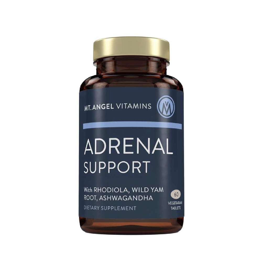 Adrenal Support -- 60 Vegetarian Tablets (Вегетарианские таблетки) Mt Angel Vitamins