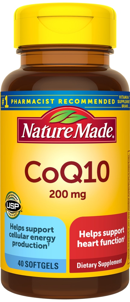 CoQ10 — 200 мг — 40 мягких капсул Nature Made