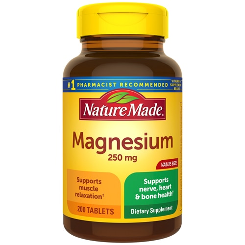 Магний Оксид - 250 мг - 200 таблеток - Nature Made Nature Made