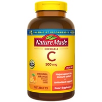 Vitamin C Chewable Orange -- 500 mg - 150 Chewable Tablets (Жевательные таблетки) Nature Made