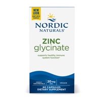 Цинк Глицинат - 20 мг - 60 капсул - Nordic Naturals Nordic Naturals