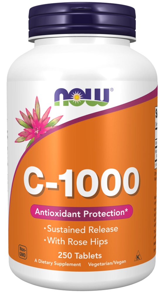 C-1000 -- 250 таблеток NOW Foods