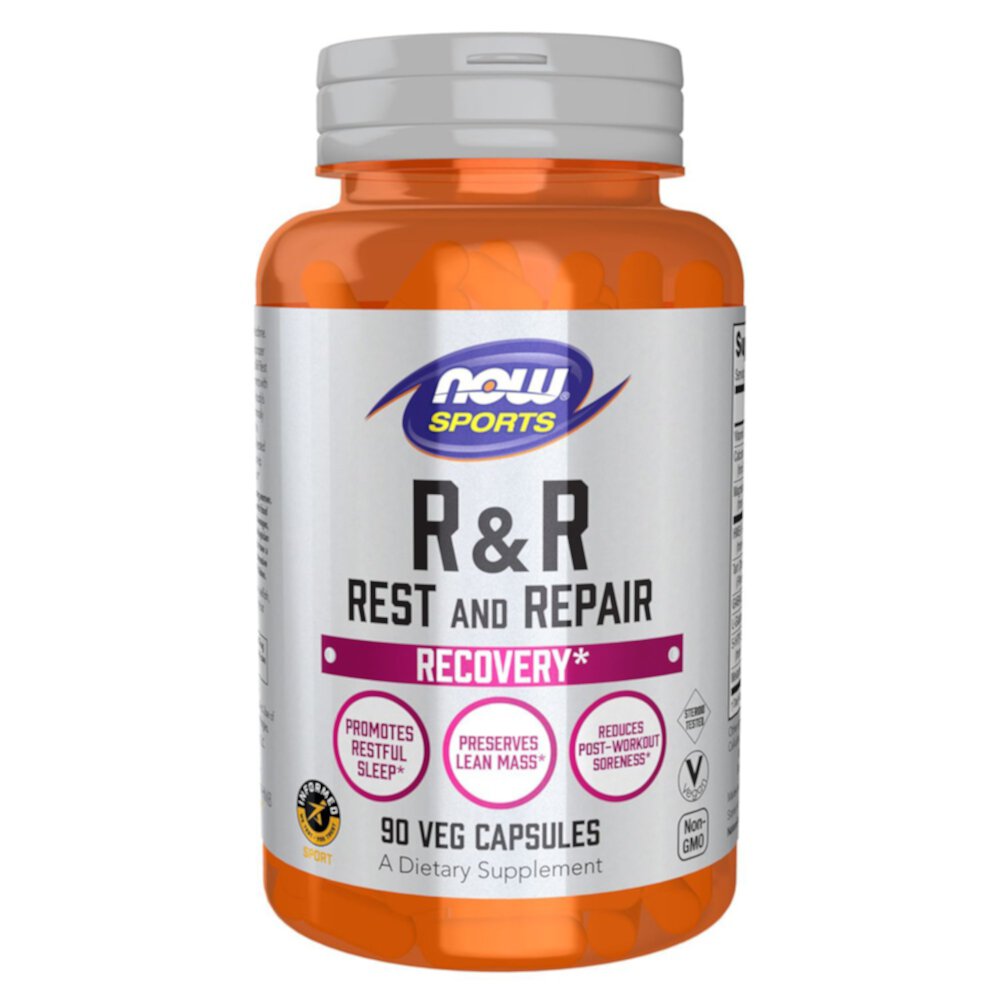 R & R Rest And Repair - Informed Sport Certified -- 90 Veg Capsules (Вегетарианские капсулы) NOW Foods