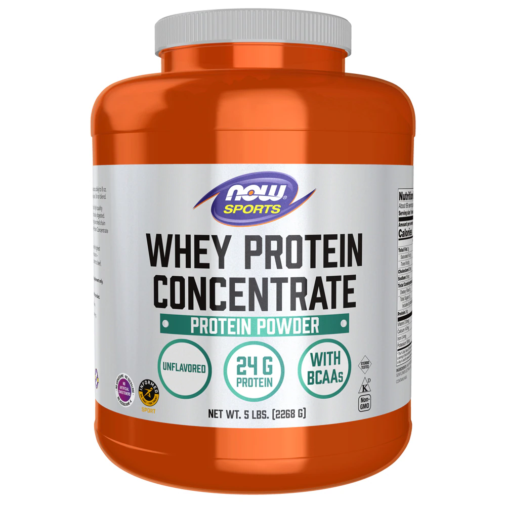 Sports Whey Protein Concentrate - Informed Sport Certified Unflavored (Без вкуса) -- 5 lbs NOW Foods