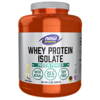 Sports Whey Protein Isolate - Informed Sport Certified Creamy Vanilla -- 5 lbs NOW Foods