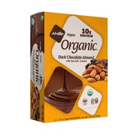 Органические батончики NuGo с темным шоколадом и миндалем — 12 батончиков NuGo Nutrition